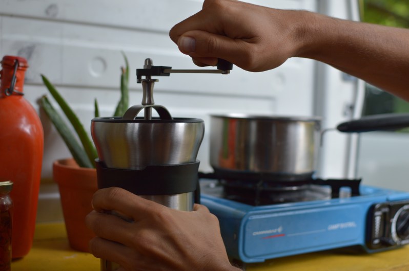 Une machine à café copie